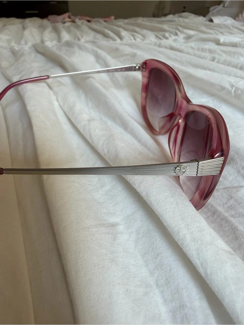 Giorgio Armani Pink Gradient Cat-Eye Sunglasses
